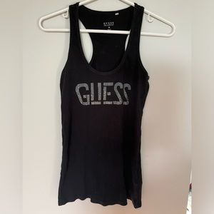 Guess medium women’s ribbed black tank top